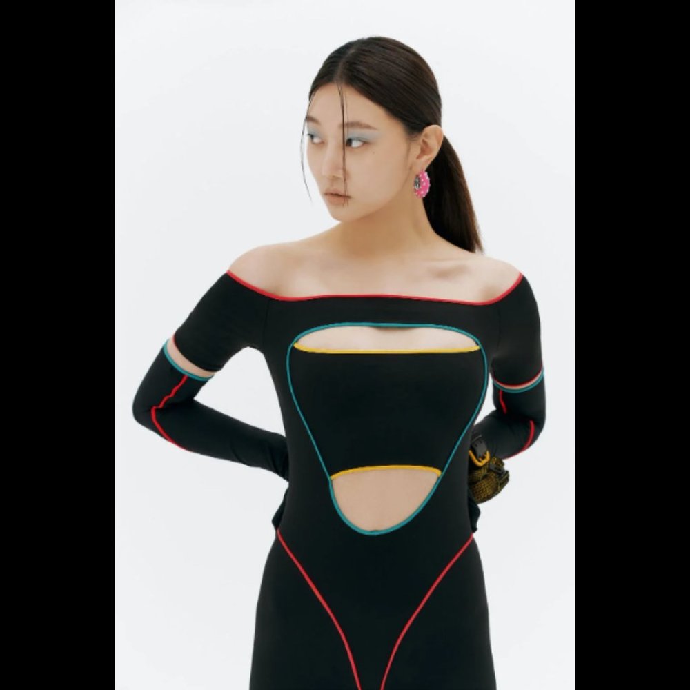 Zara Cut Out Jumpsuit Purple Magazine